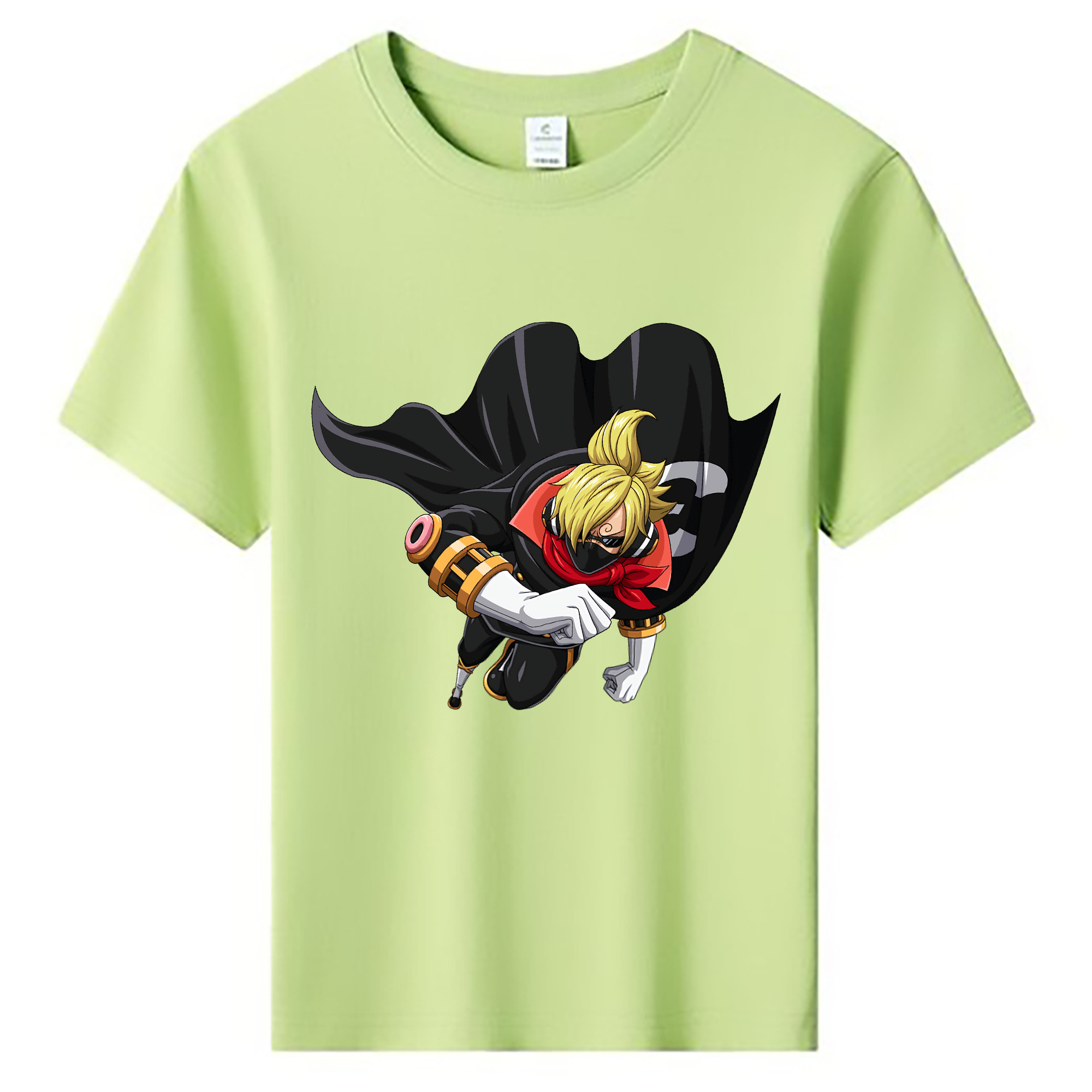 （画像用） ワンピース サンジ ONE PIECE Sanji 綿100％キッズTシャツ（フロントプリント）